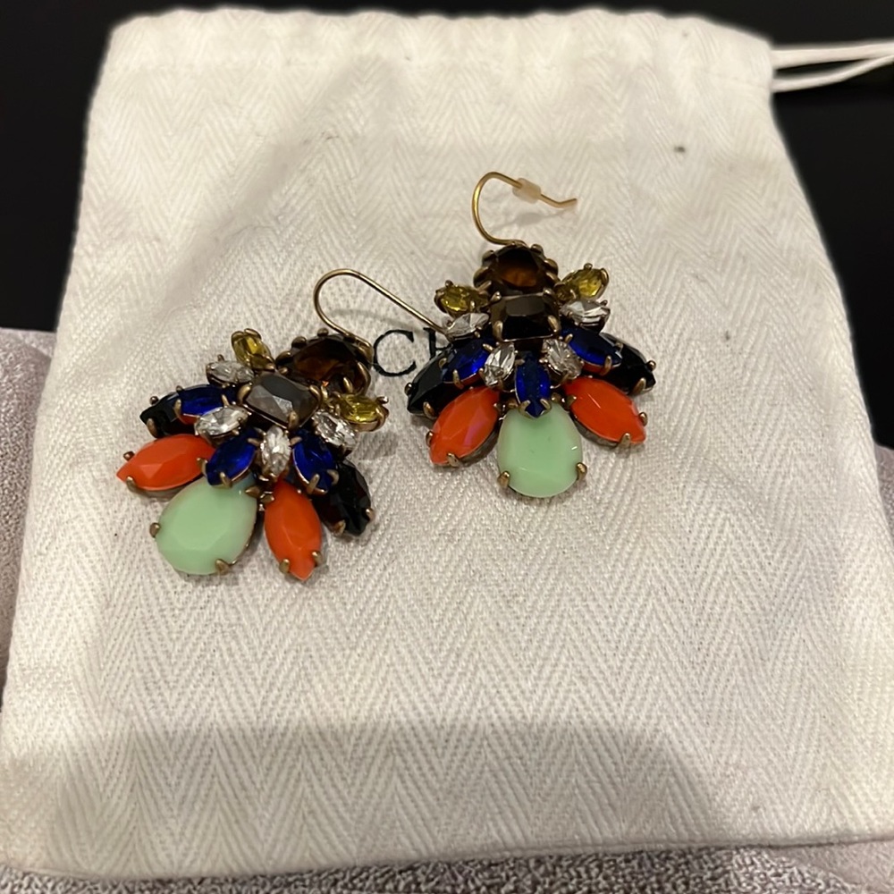 J Crew Jeweled Earrings